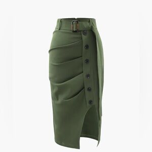 Asymmetric Midi Skirt